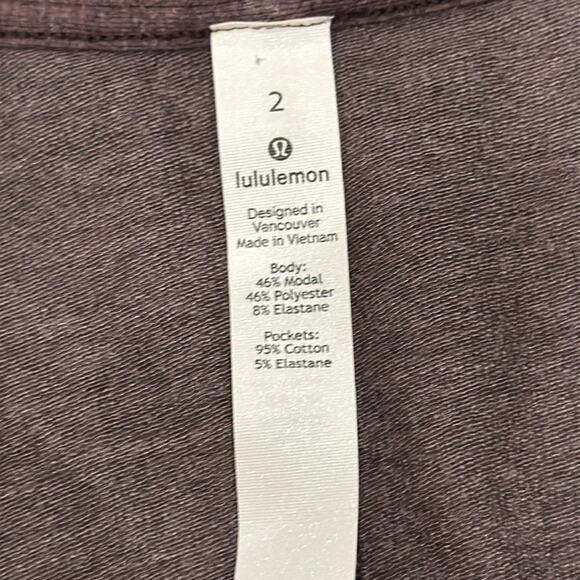 Lululemon Its a Tie Heathered Purple Jumpsuit Size 2 - Picture 9 of 10